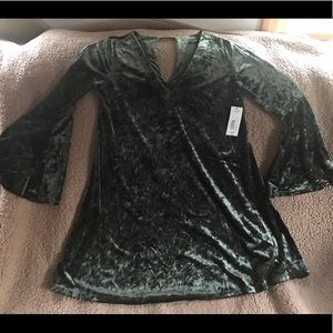 Ana velvet hunter green dress